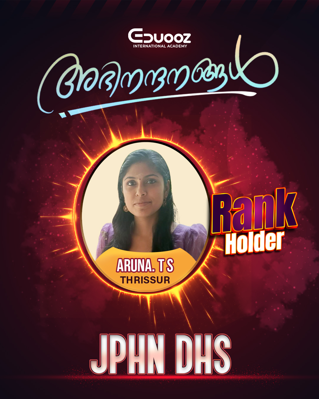Rank holder portrait: Aruna. t s JPHN DHS.jpg